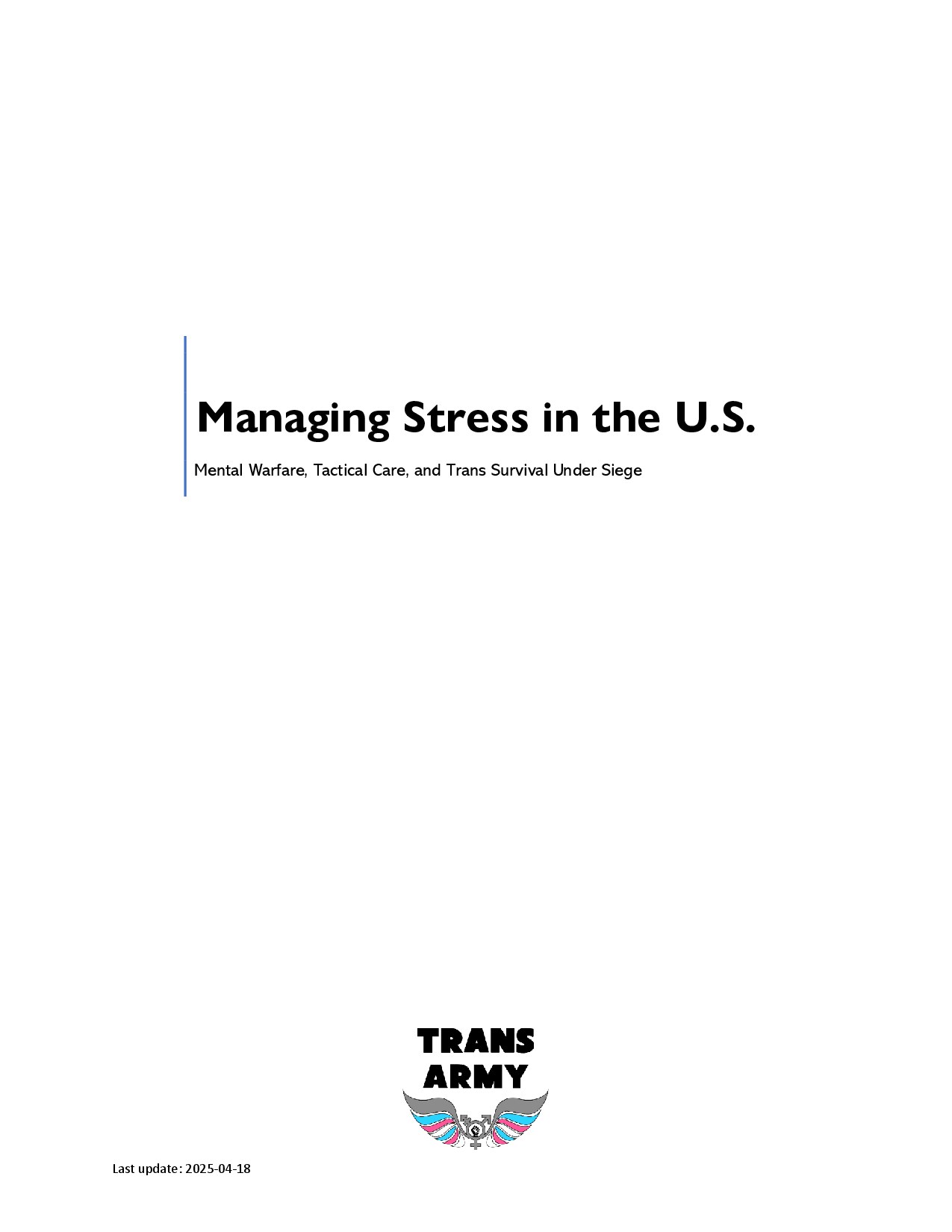 Health – Managing Stress in the US