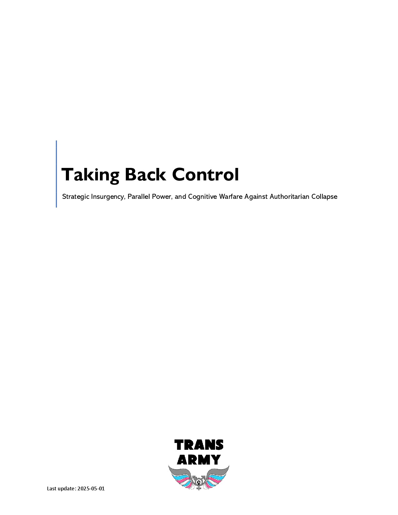 Taking Back Control